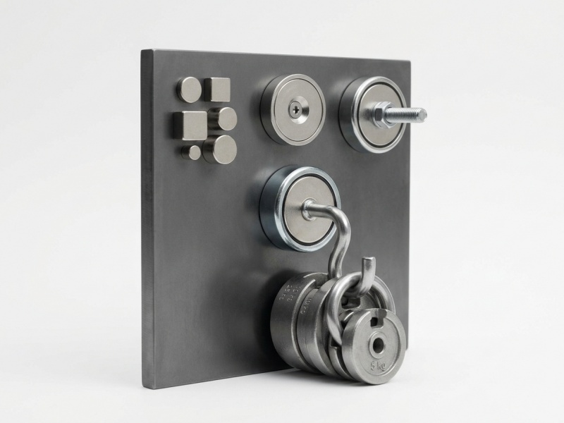 How do magnetic hooks hold weight and stay firmly attached?