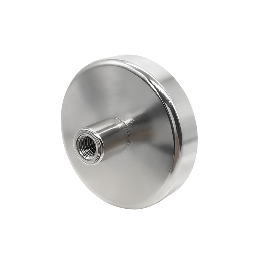 pot magnet with internal thread-D