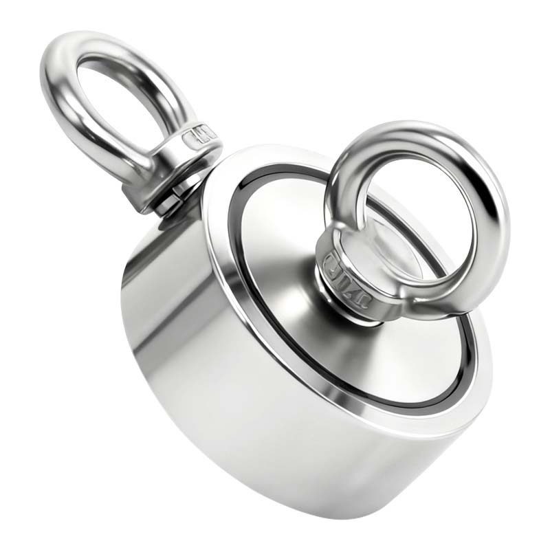Fishing magnet F-3 series (magnetic on the two sides with two rings)