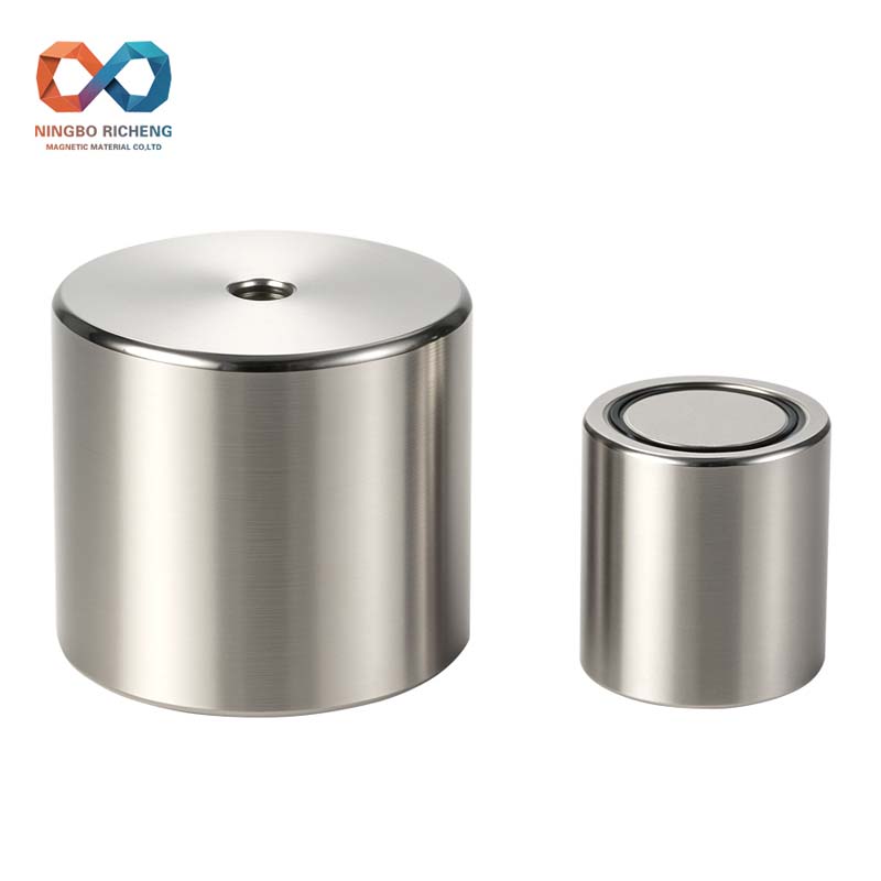 Pot magnet with THREAD inside (AD series, dimension from 6 to 80mm)