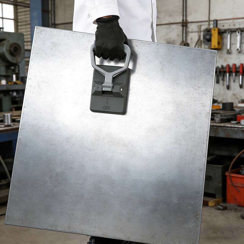 Square handheld magnetic picker for heavy objects (MP-14)