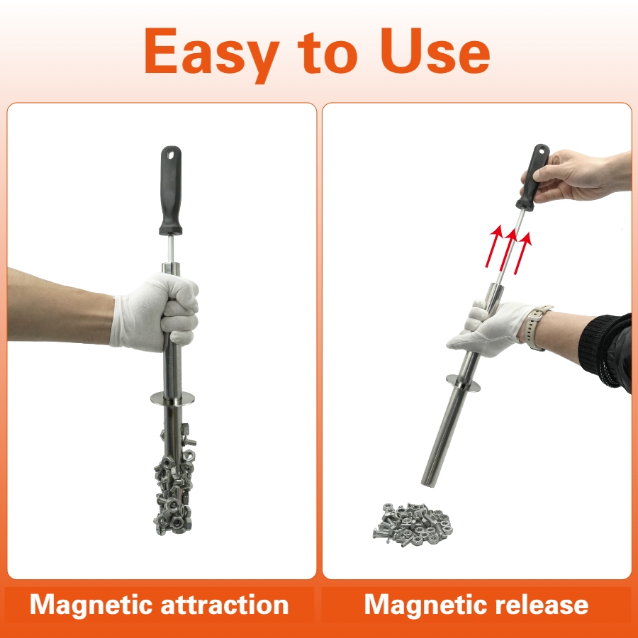 Magnetic Pickup Tool Magnet Wand with Release Handle