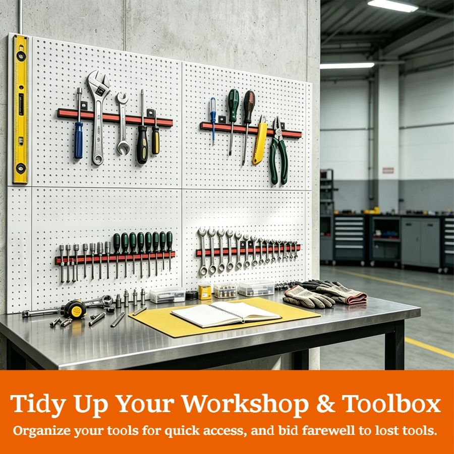 Magnetic Tool Holder Strip